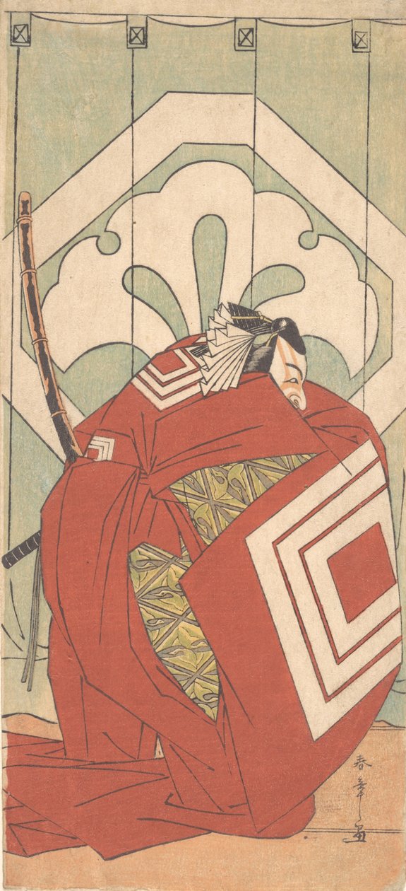 Ichikawa Danjuro V in a Shibaraku Role، حوالي 1779. بواسطة شونشو