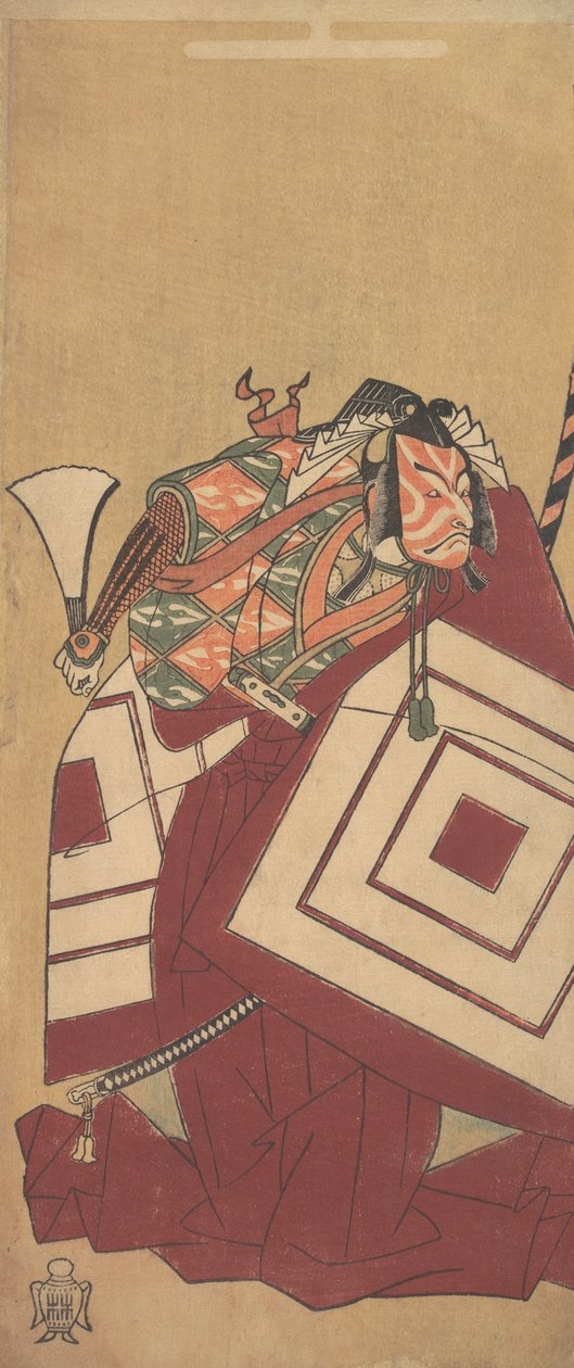 الخامس من إشيكاوا دانجورو مثل كيسو تاكيجوتشي ، الشهر الثاني عشر ، 1770. بواسطة شونشو