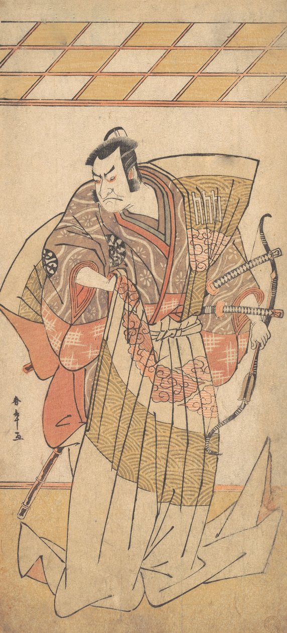 ناكامورا ناكازو الأول كرجل من رتبة رفيعة بالزي في Naga-Bakama ، كاليفورنيا. 1781. بواسطة شونشو