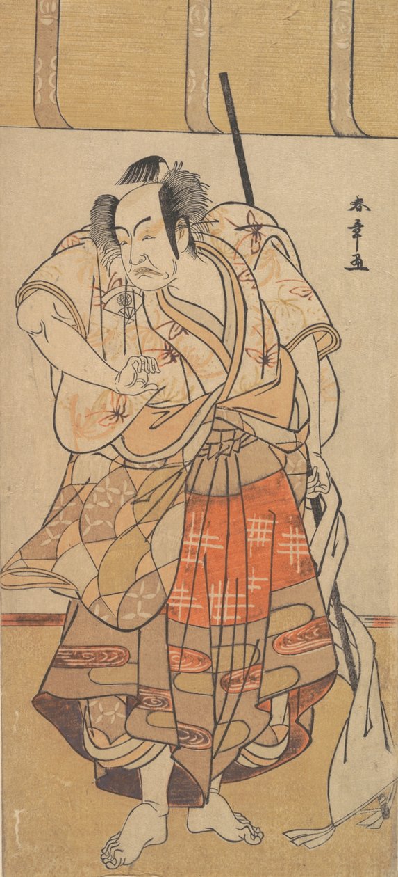 أول Onoe Kikugoro كرجل غاضب ، كاليفورنيا. 1772. بواسطة شونشو