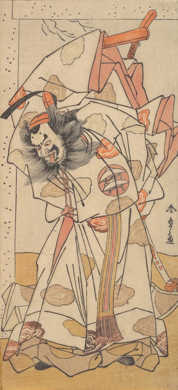 ناكاجيما ميهيمون الثاني في دور Sadaijin Jihei ، 1776. بواسطة شونشو