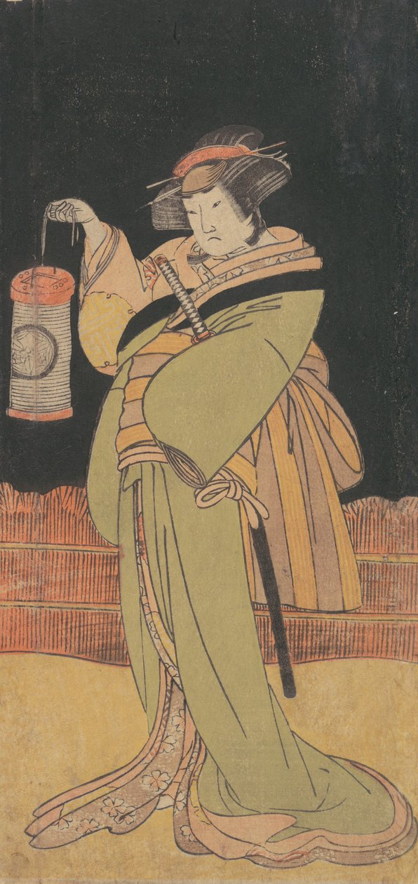 ياماشيتا كينساكو الثانية بصفتها امرأة تقف في الليل ، كاليفورنيا. 1779. بواسطة شونشو