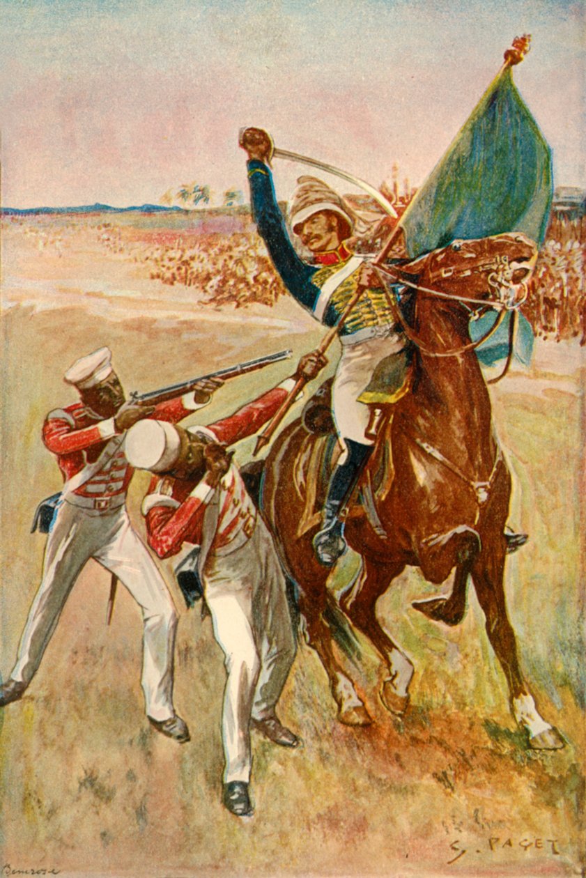 روبرتس يفوز بصليب فيكتوريا ، 1901. بواسطة سيدني باجيت
