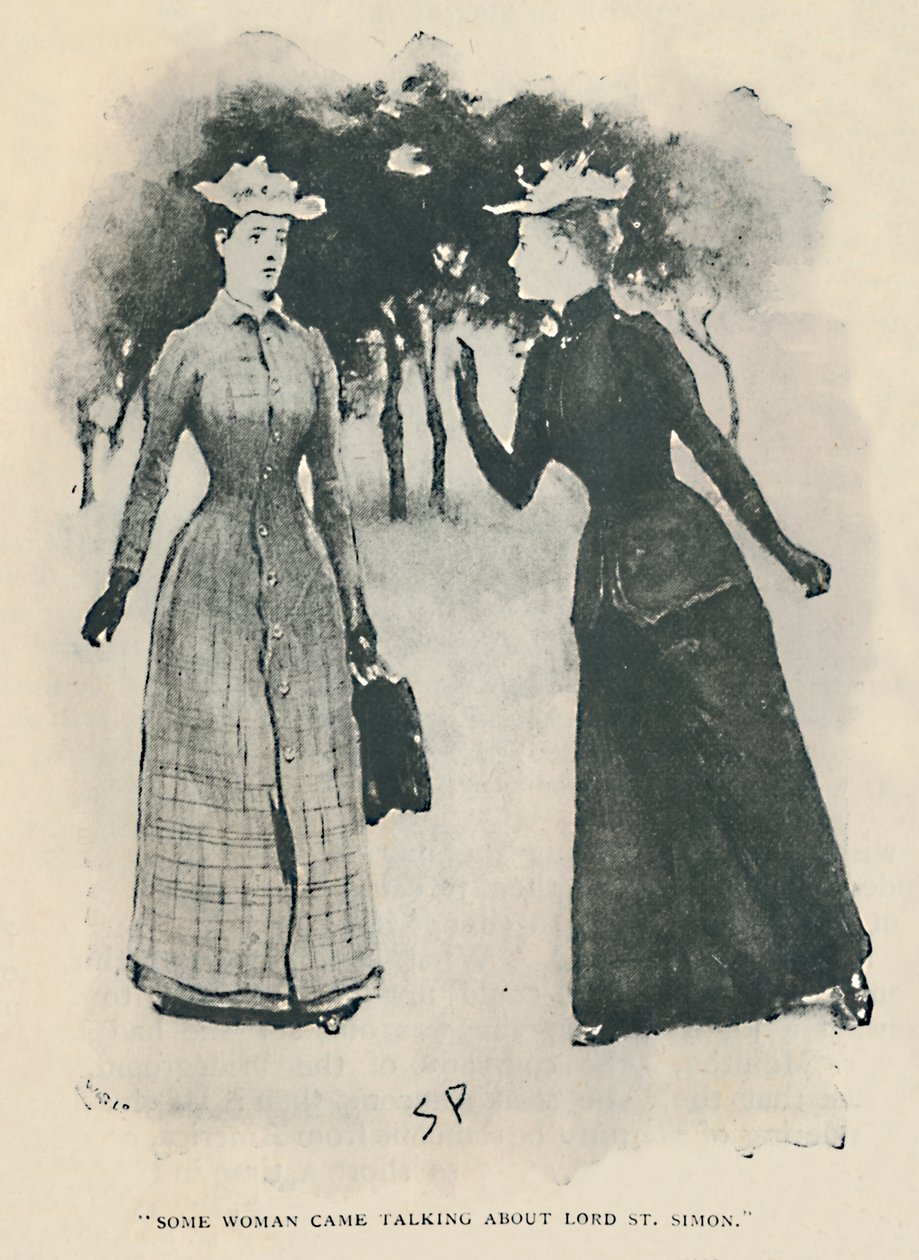 جاءت بعض المرأة تتحدث عن اللورد سانت سيمون ، 1892 بواسطة سيدني باجيت