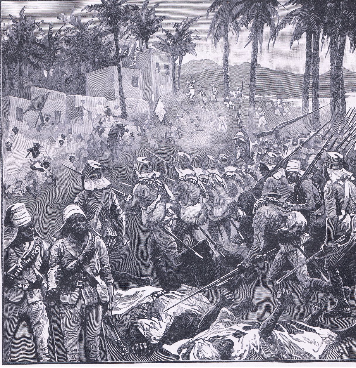 Storming Firket ، صورة توضيحية من Casells History of England ، 1900s بواسطة سيدني باجيت