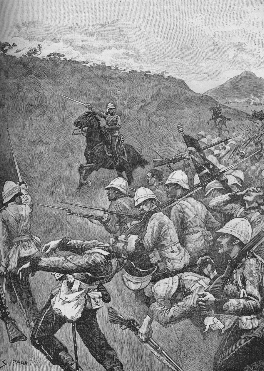 الرجال الذين ناضلوا من خلال حائل النار ، 1902 بواسطة سيدني باجيت