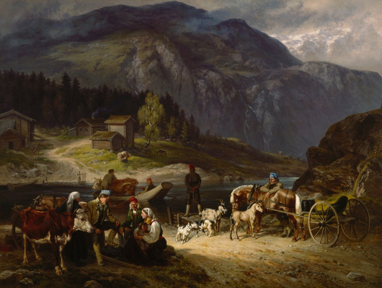 مشهد عبور من Telemark بواسطة سيغوالد يوهانس دال