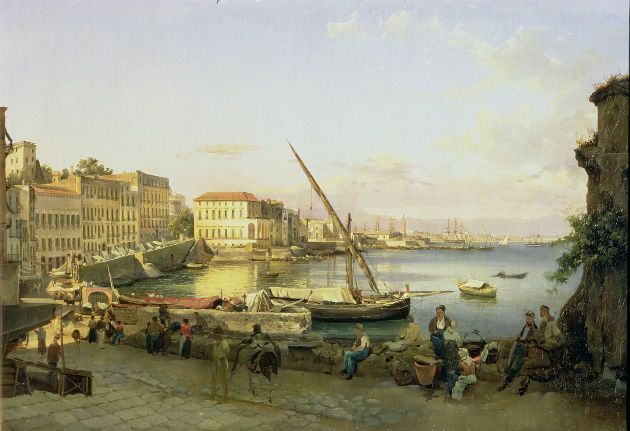 سد سانتا لوسيا ، نابولي ، 1820 بواسطة Silvestr Fedosievich Shchedrin