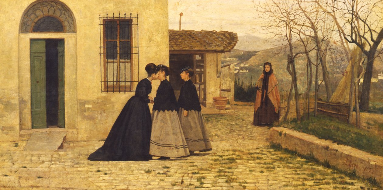 الزيارة ، 1868 بواسطة سيلفسترو ليجا