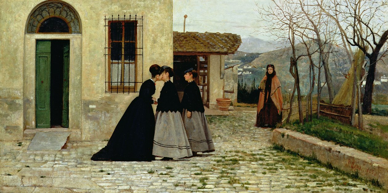 الزيارة ، 1868 بواسطة سيلفسترو ليجا