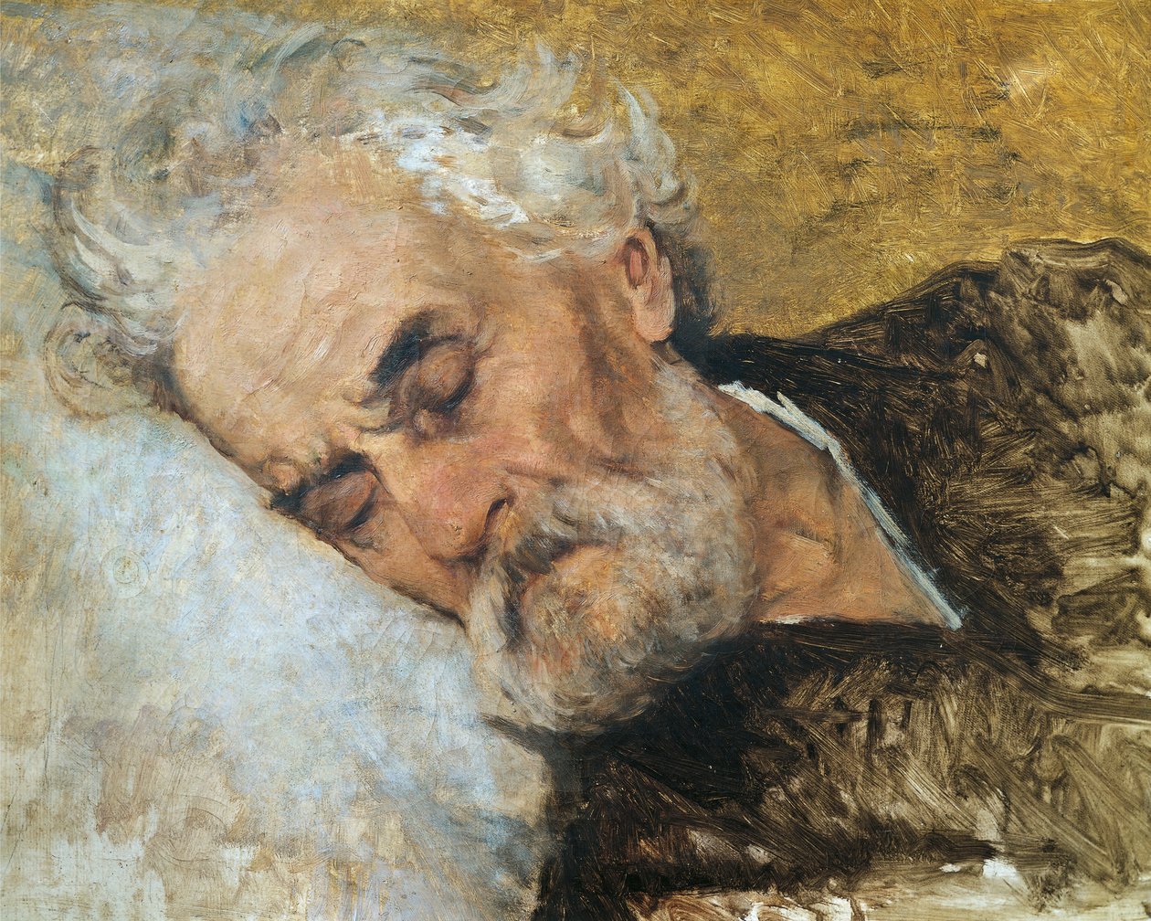 وفاة جوزيبي مازيني ، لسيلفسترو ليجا (1826-1895) بواسطة سيلفسترو ليجا