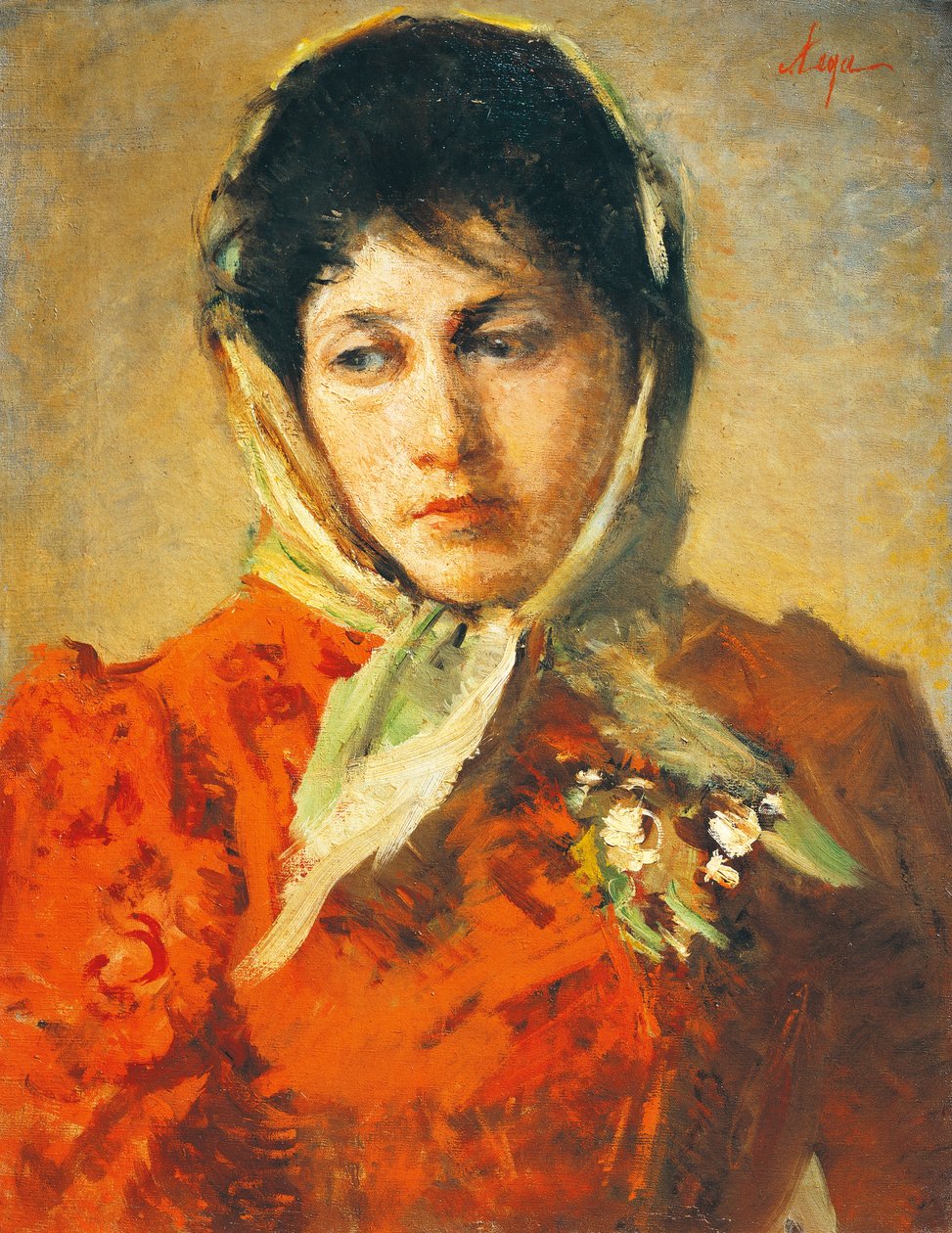 لا سليراتا (المرأة الشريرة) ، لسيلفسترو ليجا (1826-1895) ، زيت على قماش ، 50 × 38 سم بواسطة سيلفسترو ليجا