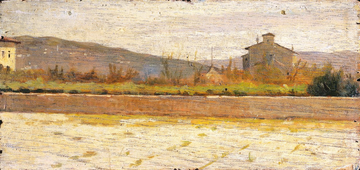 منظر طبيعي لموديليانا ، رسمه سيلفسترو ليجا (1826-1895) بواسطة سيلفسترو ليجا
