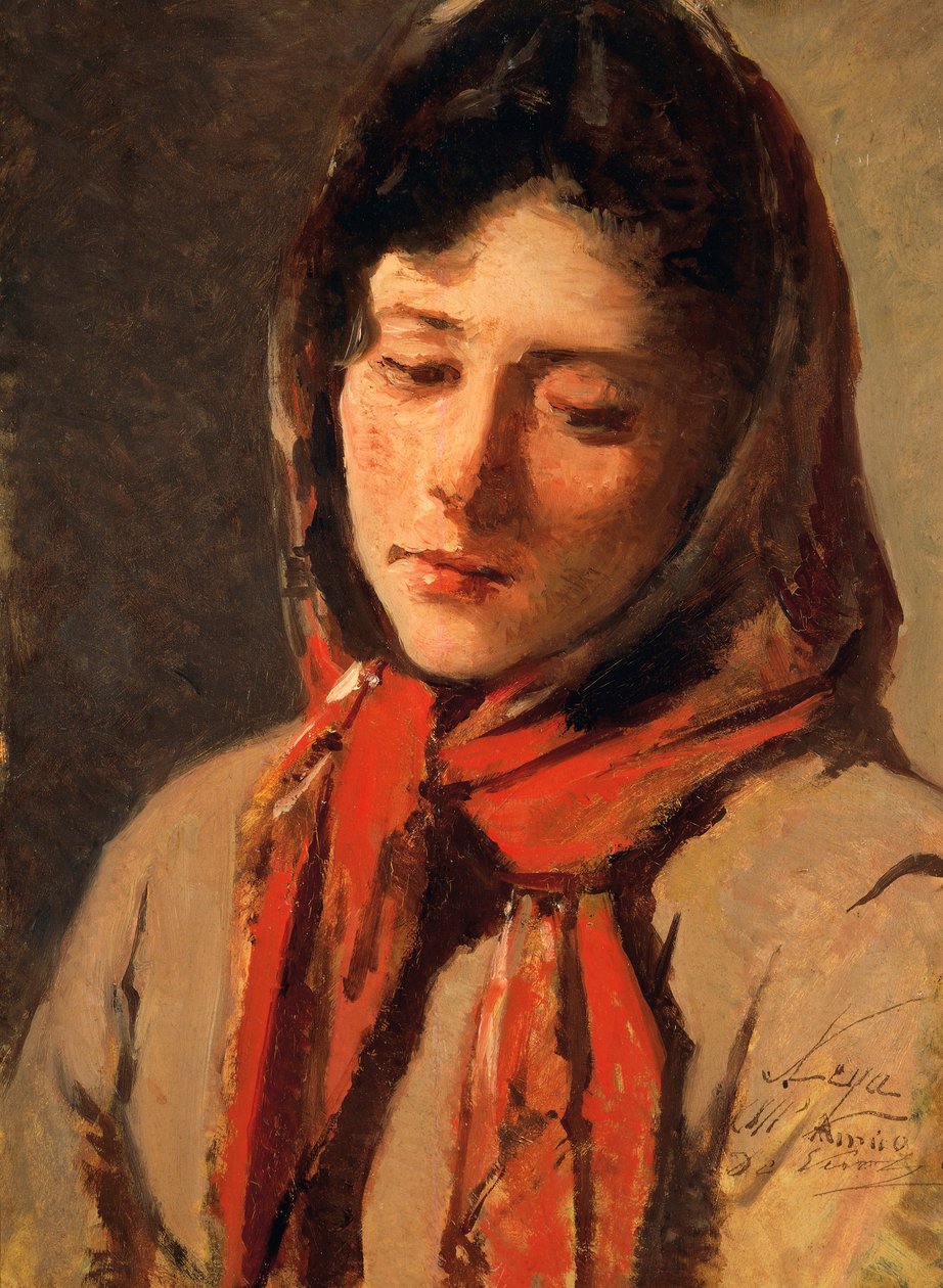 فتاة فلاحية (امرأة شريرة) ، لسيلفسترو ليغا (1826-1895) بواسطة سيلفسترو ليجا