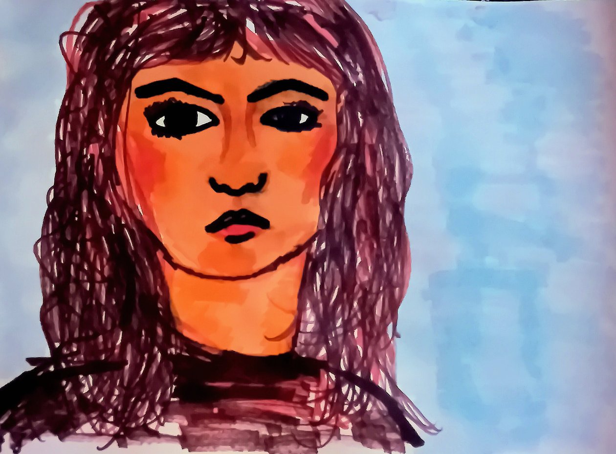 رسم تخطيطي quot;مرآة الروح بالألوانquot;. بواسطة سيلفيا مارتيني