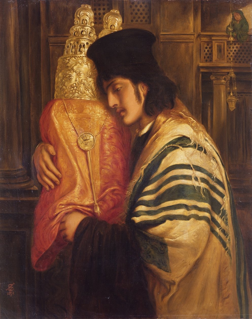 الحاخام الشاب يحمل التوراة ، 1871 بواسطة سيميون سليمان