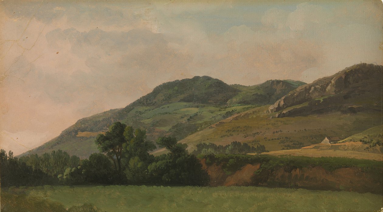 المناظر الطبيعية الجبلية في تيفولي ، كاليفورنيا. 1786-97. بواسطة سيمون الكسندر كليمنت دينيس
