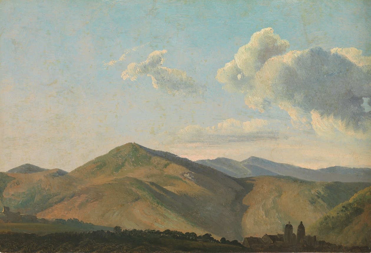 المناظر الطبيعية الجبلية في Vicovaro ، كاليفورنيا. 1786-97. بواسطة سيمون الكسندر كليمنت دينيس