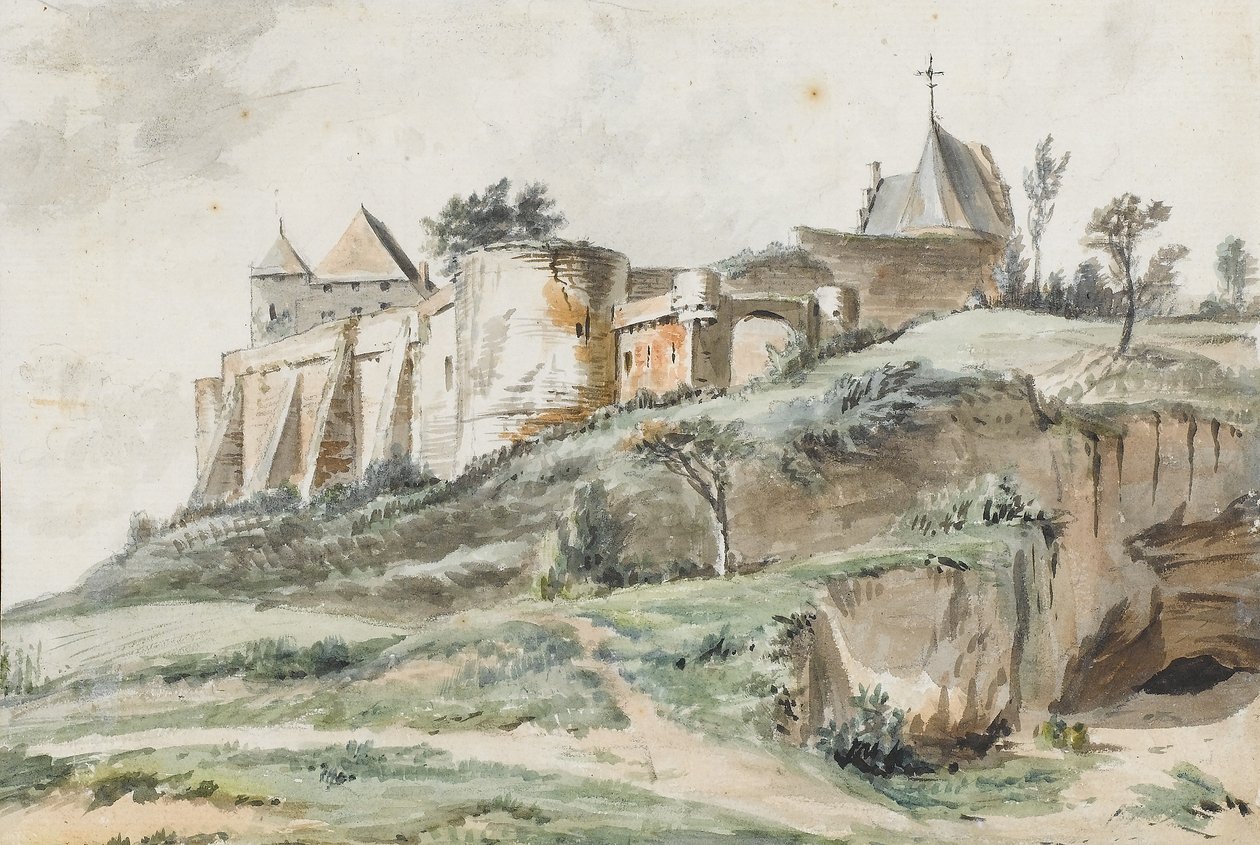 منظر لقلعة Keizersberg ، لوفين ، 1782 بواسطة سيمون الكسندر كليمنت دينيس