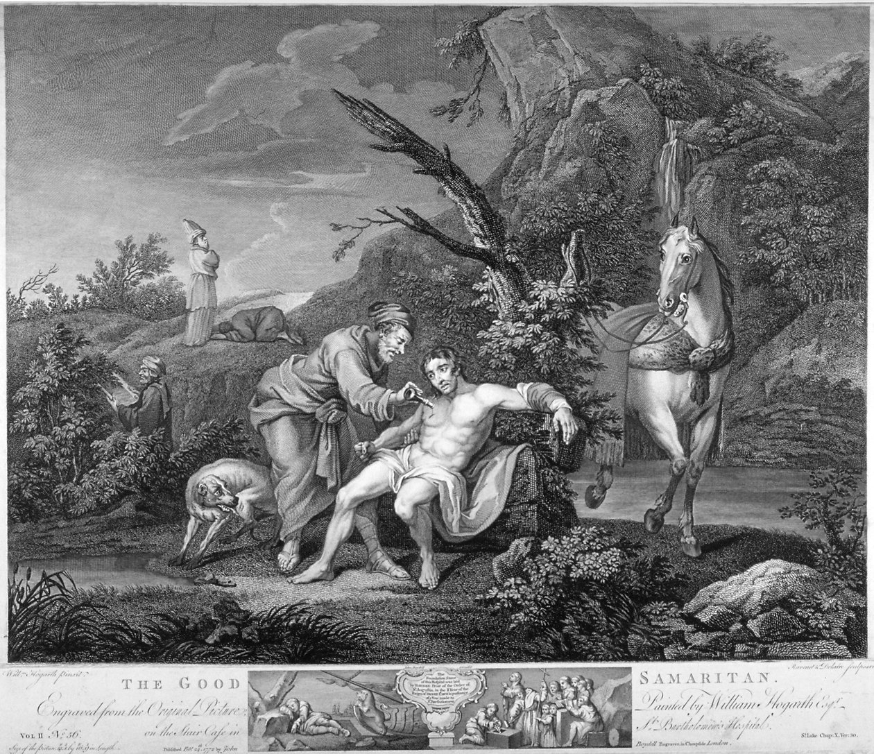 "السامري الصالح" ، 1772 بواسطة سيمون فرانسوا رافينيت