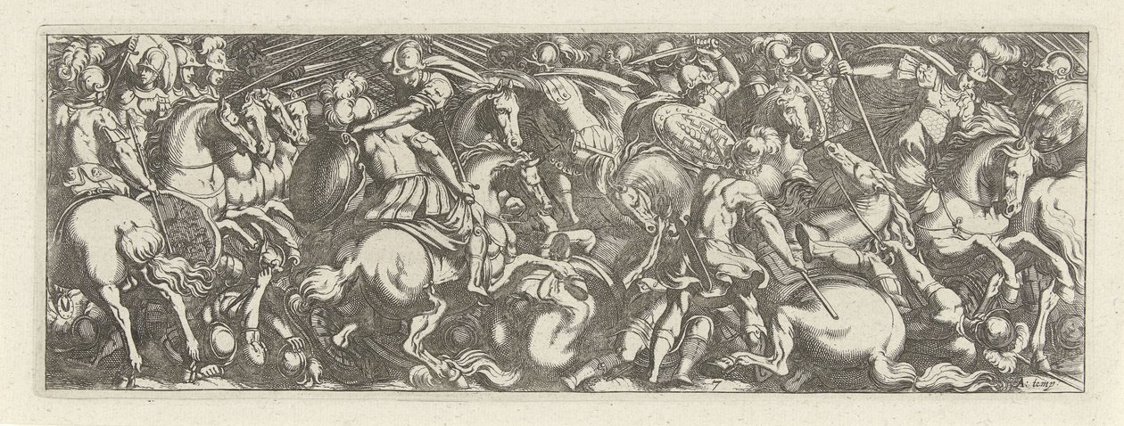 Gevecht tussen Cavaleristen en infantrysten الفرسان (عنوان المسلسل) Faecvnda ما هو محبوب Phaebus و Florentia الممتن للرجال ذوي العبقرية الشديدة ، ما يكفي من pvgnas ، حماسة بقوة الصدور التي نحت Mercury العميل المخضرم (عنوان السلسلة) بواسطة سيمون فريسيوس