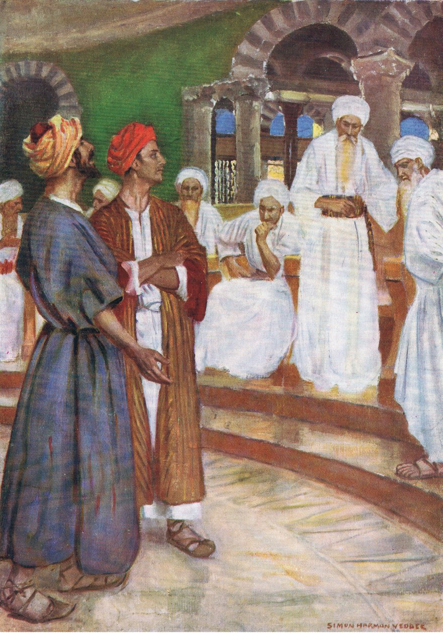 جرأة بيتر وجون ، من كتاب مصور الكتاب المقدس الذي نشره توماس نيلسون ، حوالي 1950 بواسطة سيمون هارمون فيدير