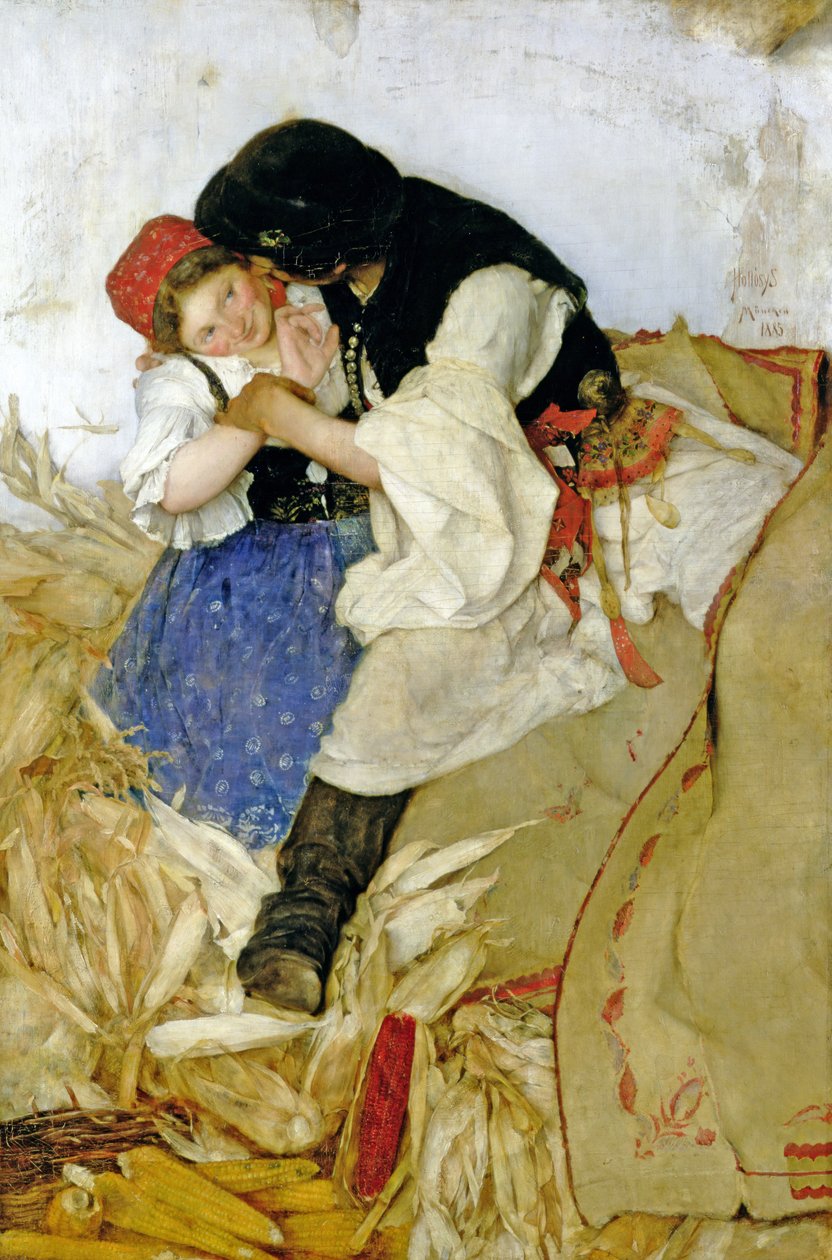 تقشير الذرة ، 1885 بواسطة سيمون هولوسي