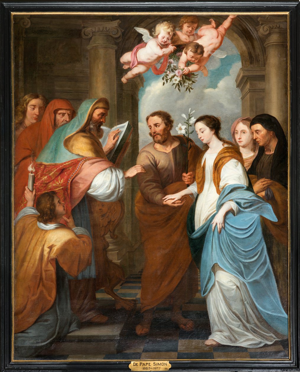 كنيسة الرعية (Parochiekerk Sint-Eligius). سيمون دي بابي. 3 خطبة العذراء. القرن ال 17. بواسطة سيمون الثاني دي بابي