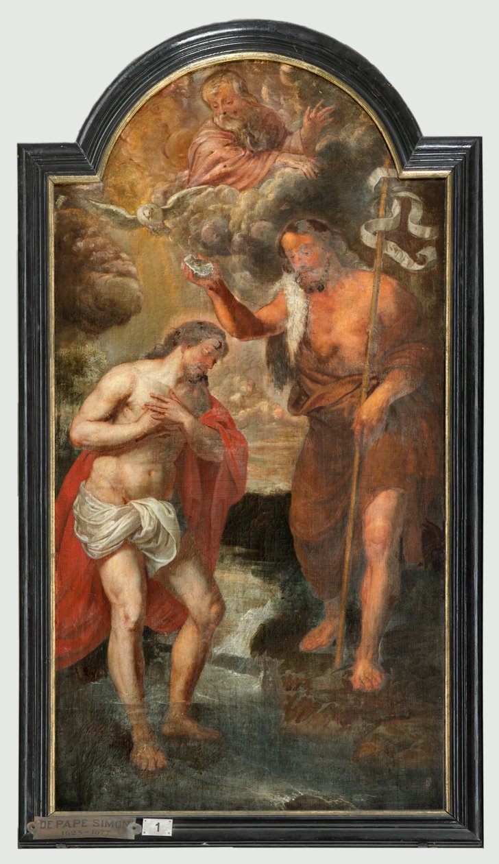 كنيسة الرعية (سينت والبورجكيرك). الرسم ، بالثلاثي. سيمون دي بابي (؟). فداء العبيد المسيحيين للترك. بواسطة سيمون الثاني دي بابي