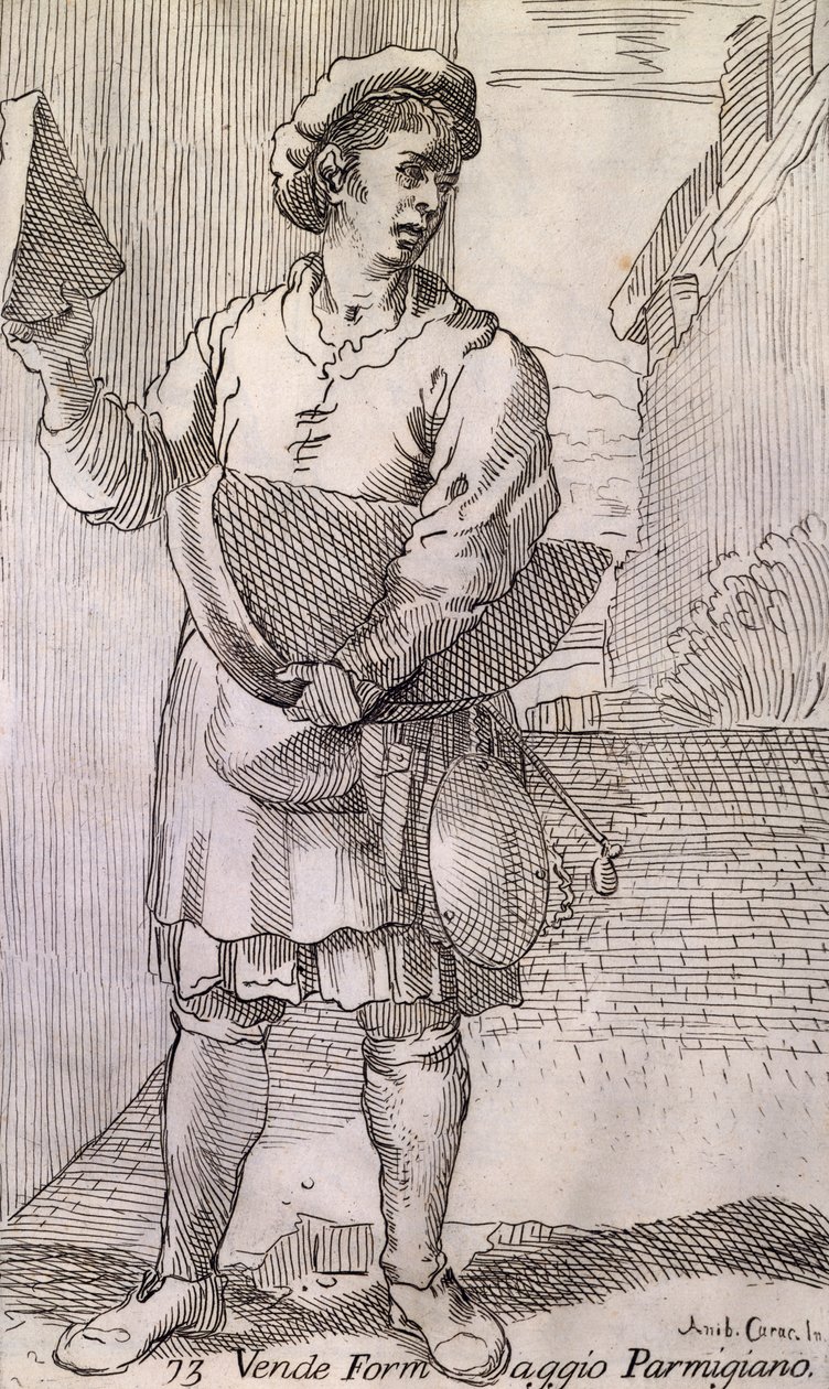 Arts of Bologna: seller of Parmesan cheese بواسطة سيمون غيلان