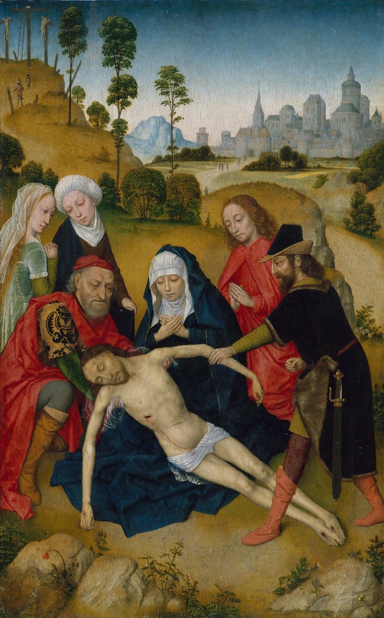 رثاء المسيح ، كاليفورنيا. 1473. بواسطة سيمون مارميون