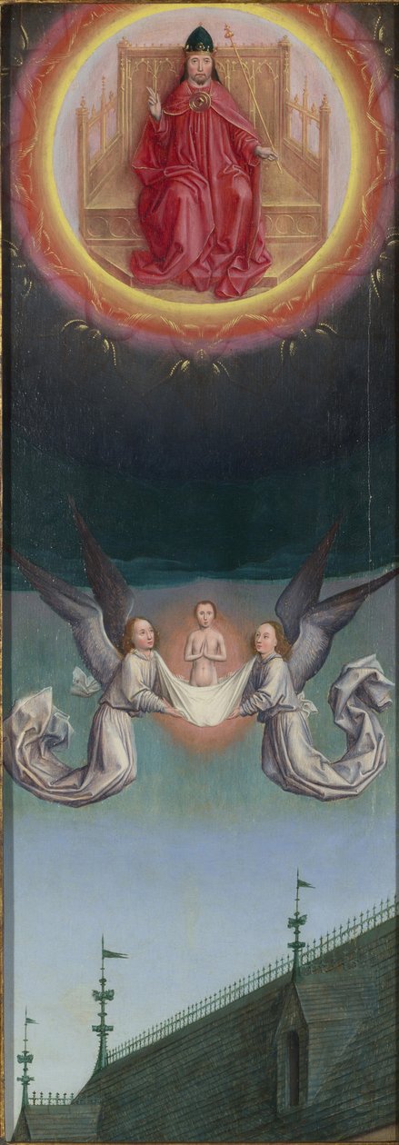 حملت روح القديس بيرتين إلى الله من القديس برتين Altarpiece ، حوالي 1459 بواسطة سيمون مارميون