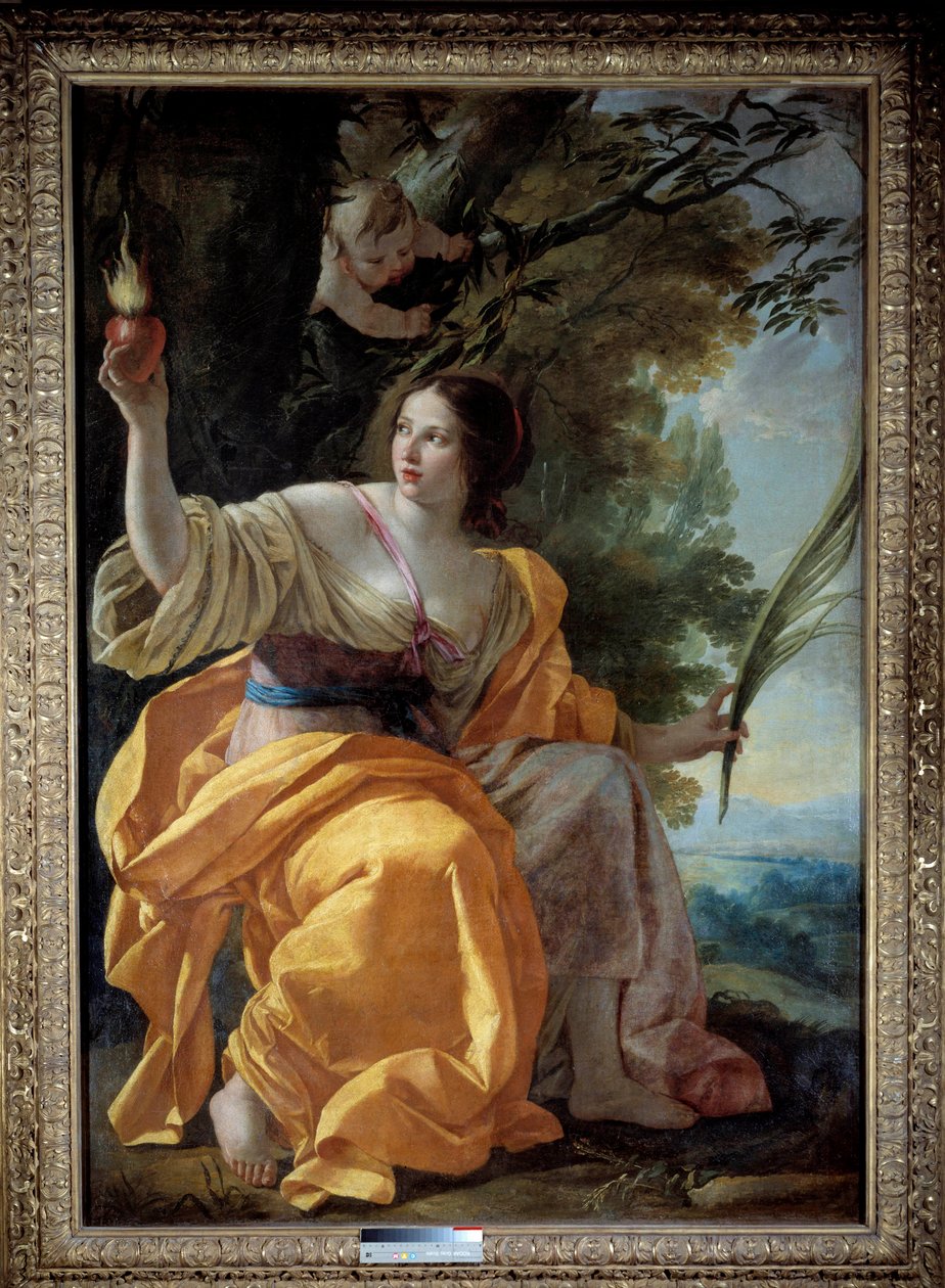 صورة رمزية للأعمال الخيرية (الإيمان سابقاً "" لوحة لسيمون فويت (1590-1649) من القرن السابع عشر. قاتمة 1.9x1.3 م. بواسطة سيمون فويت
