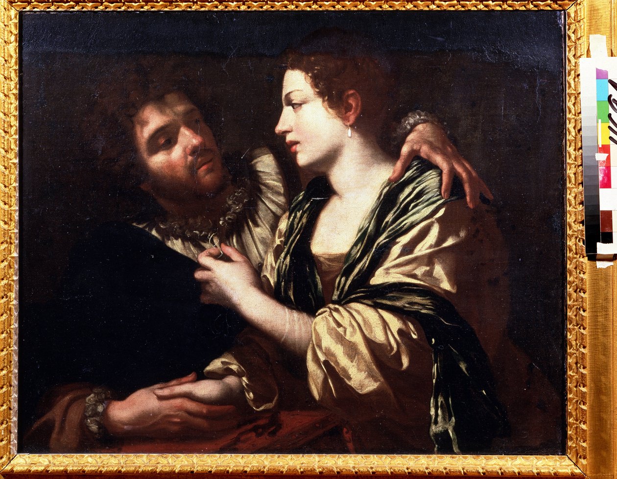 عشاق. لوحة لسيمون فويت (1590-1649). زيت على قماش ، ٨٢ × ١٠٠ سم بواسطة سيمون فويت