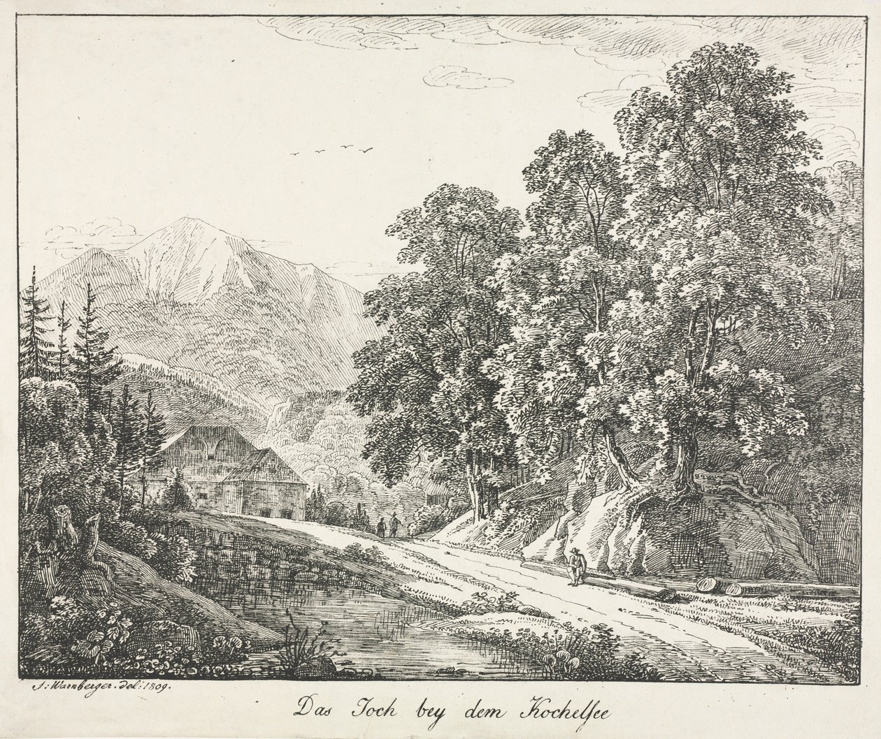 طريق Kochelsee ، 1809. بواسطة سايمون وارنبيرجر
