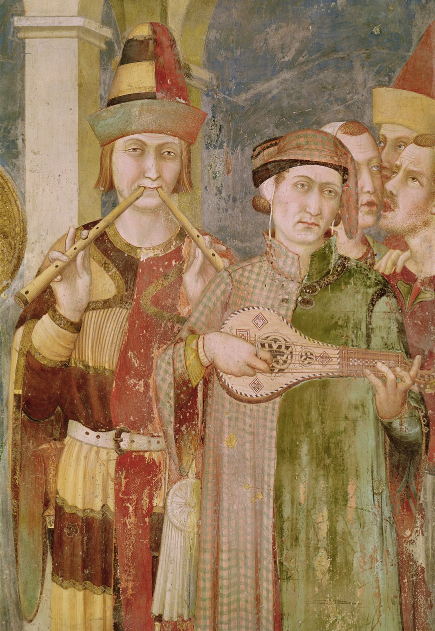 تفاصيل الموسيقيين من حياة سانت مارتن ، c.1326 بواسطة سيمون مارتيني