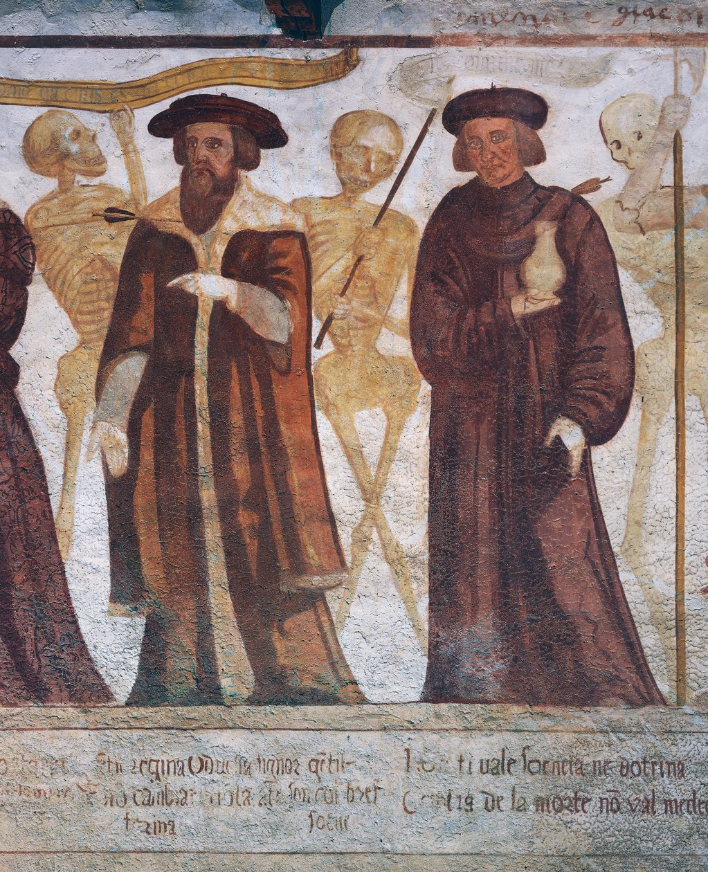 Death with the Duke and the Doctor, detail from The Dance of Death بواسطة سيمون الثاني باشينيس