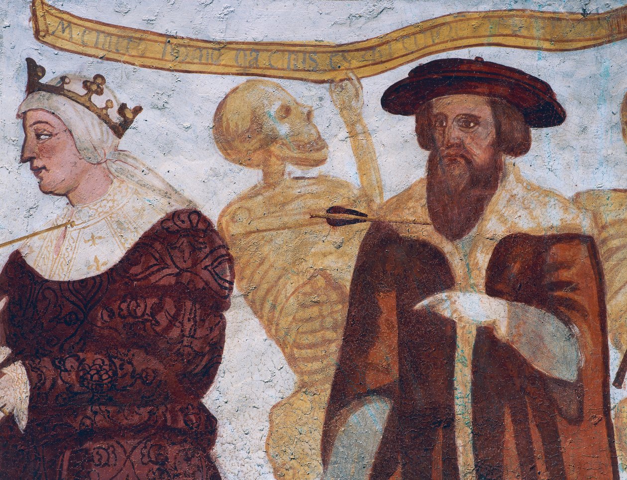 Death with the Duke, detail from The Dance of Death بواسطة سيمون الثاني باشينيس