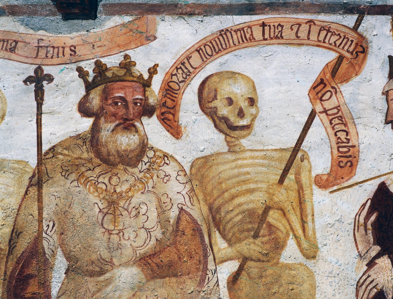 Death with the King, detail from The Dance of Death بواسطة سيمون الثاني باشينيس