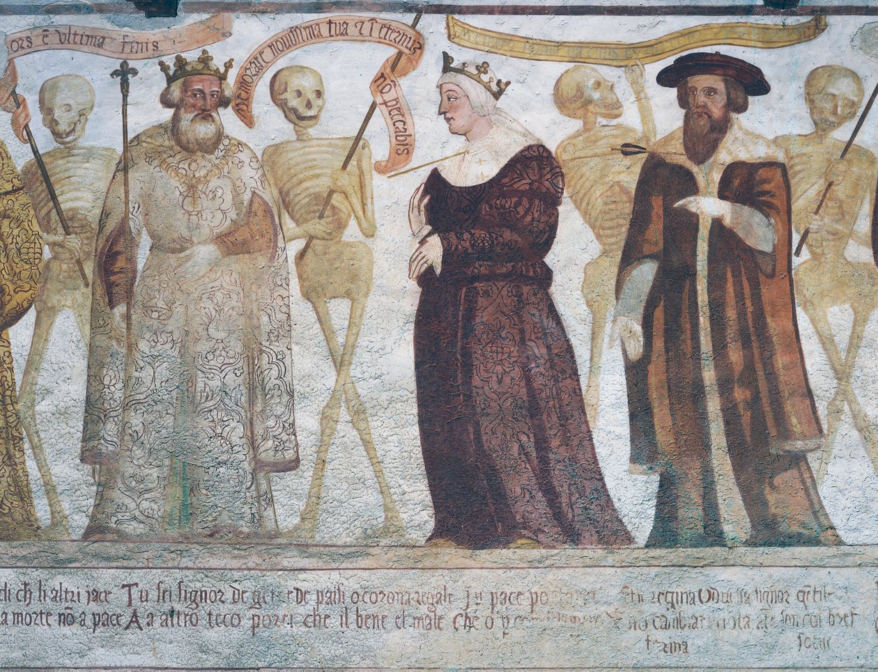 Death with the King, the Queen and the Doctor, detail from The Dance of Death بواسطة سيمون الثاني باشينيس