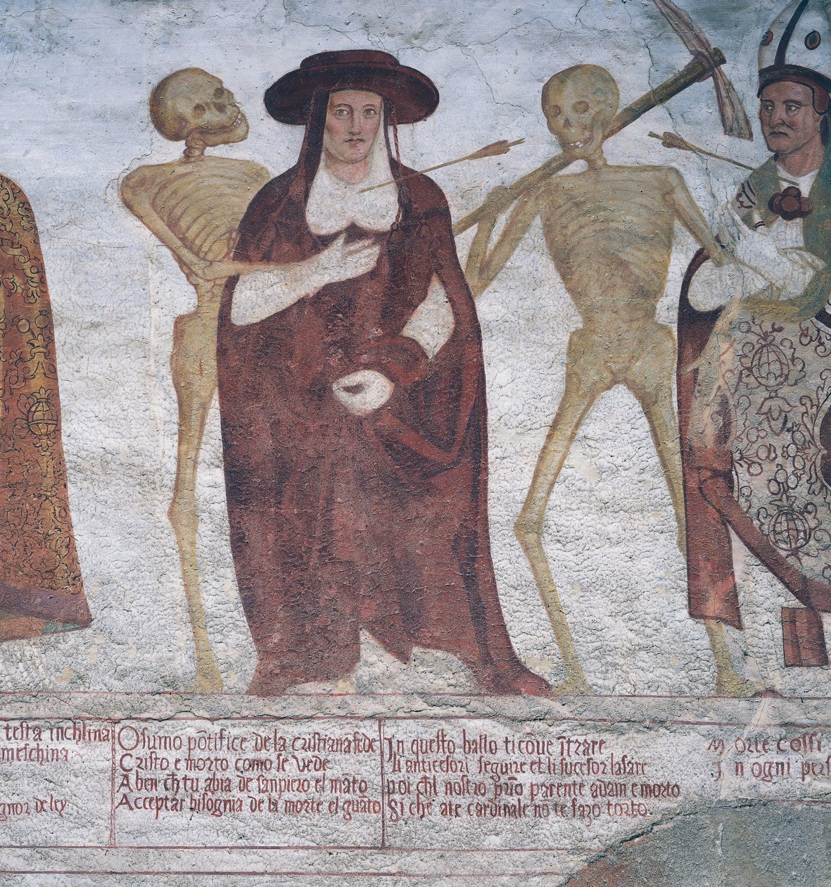 The Cardinal and Death, detail from The Dance of Death بواسطة سيمون الثاني باشينيس