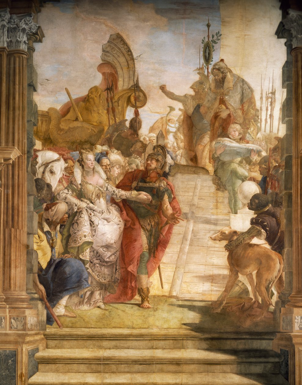 The Meeting of Marc Anthony and Cleopatra, detail بواسطة سيمون الثاني باشينيس