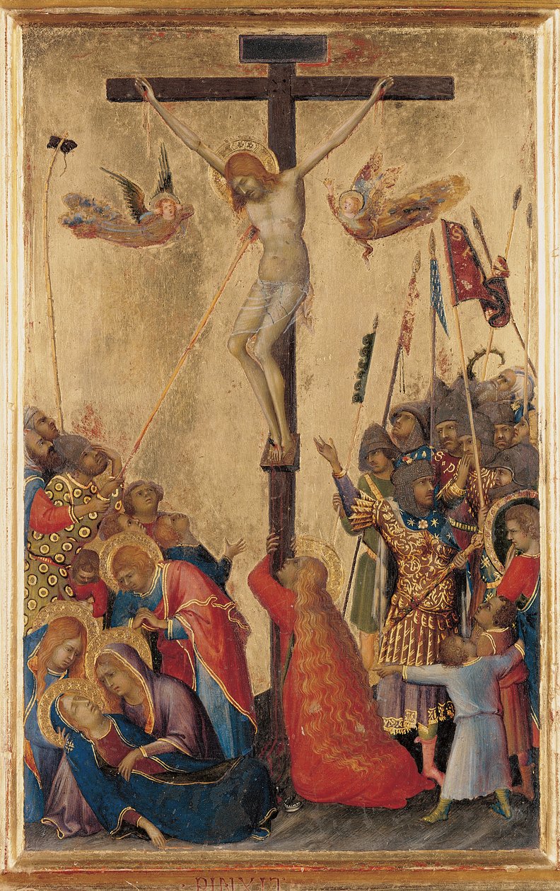 الجلجلة ، من Orsini Polyptych (تمبرا على اللوح) (انظر أيضًا 471172-4) بواسطة سيمون مارتيني