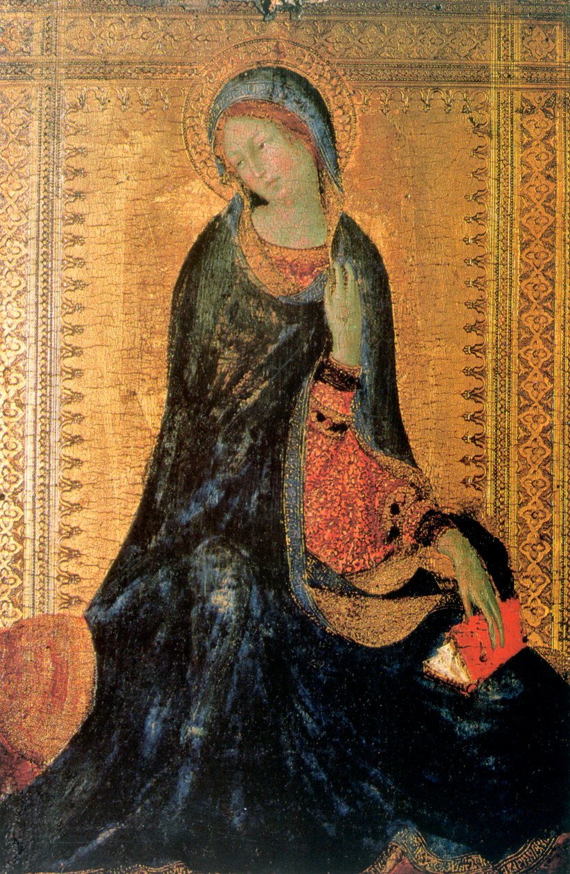 مادونا البشارة ، c1304-1344 بواسطة سيمون مارتيني