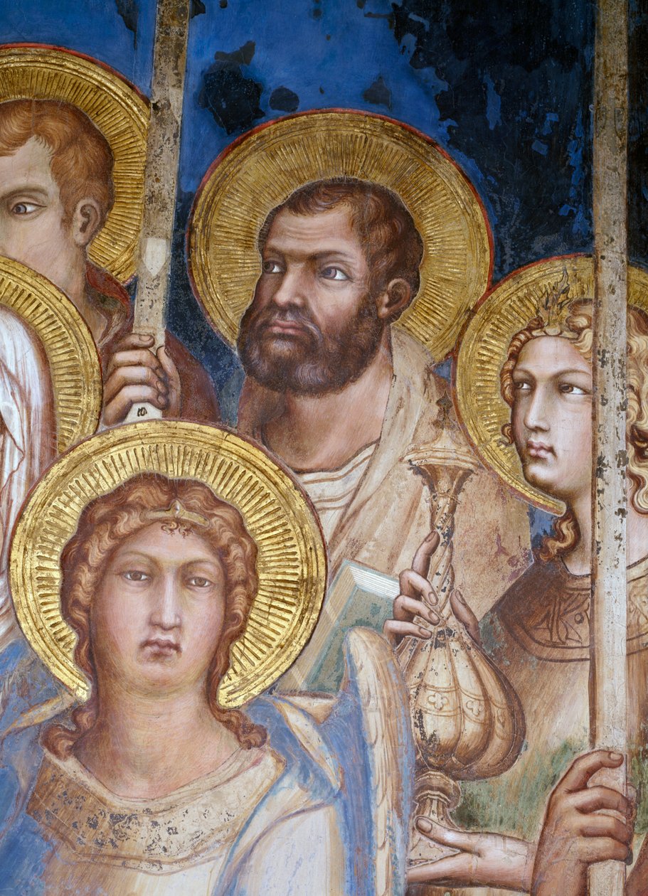 المايستا ، تفاصيل القديسين ، 1315 فريسكو بواسطة سيمون مارتيني