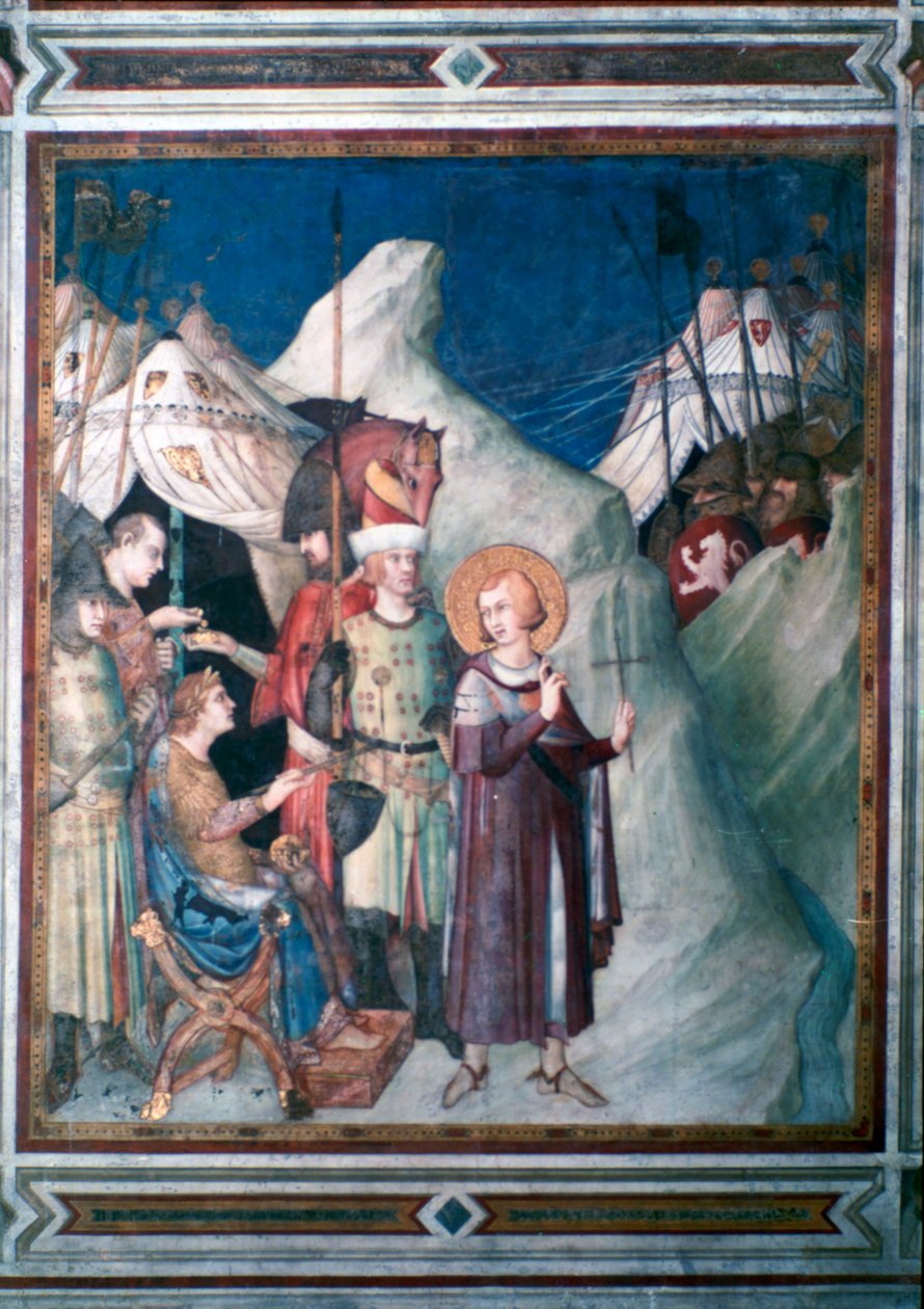 سانت مارتن يتخلى عن أسلحته ، 1312-1317. بواسطة سيمون مارتيني