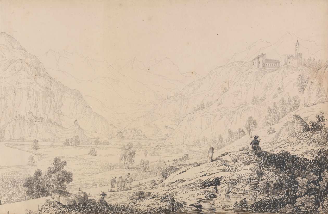 ألبوم يحتوي على 30 مشاهدة في تيرول وإيطاليا: قلاع Wafenstein [؟] و Sprechenstein و Reifenstein على بعد أميال من Brenner ، 27 أكتوبر 1840 بواسطة السير تشارلز دي أويلي