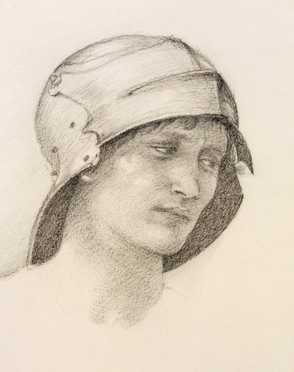 امرأة في قبعة ، تفاصيل من كراسة الرسم ، c1880s. بواسطة السير إدوارد بورن جونز