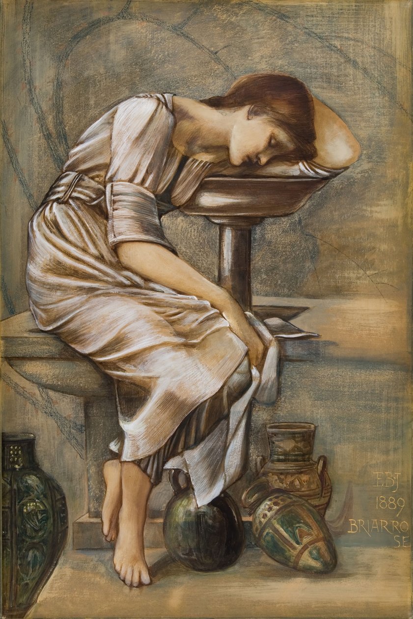 سلسلة Briar Rose - دراسة لـ 'The Garden Court' ، 1889. بواسطة السير إدوارد كولي بيرن جونز