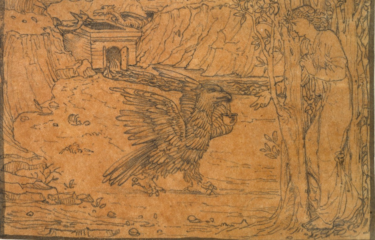 قصة كيوبيد والنفسية: الماء الأسود ، c1864-c1868 بواسطة السير إدوارد كولي بيرن جونز